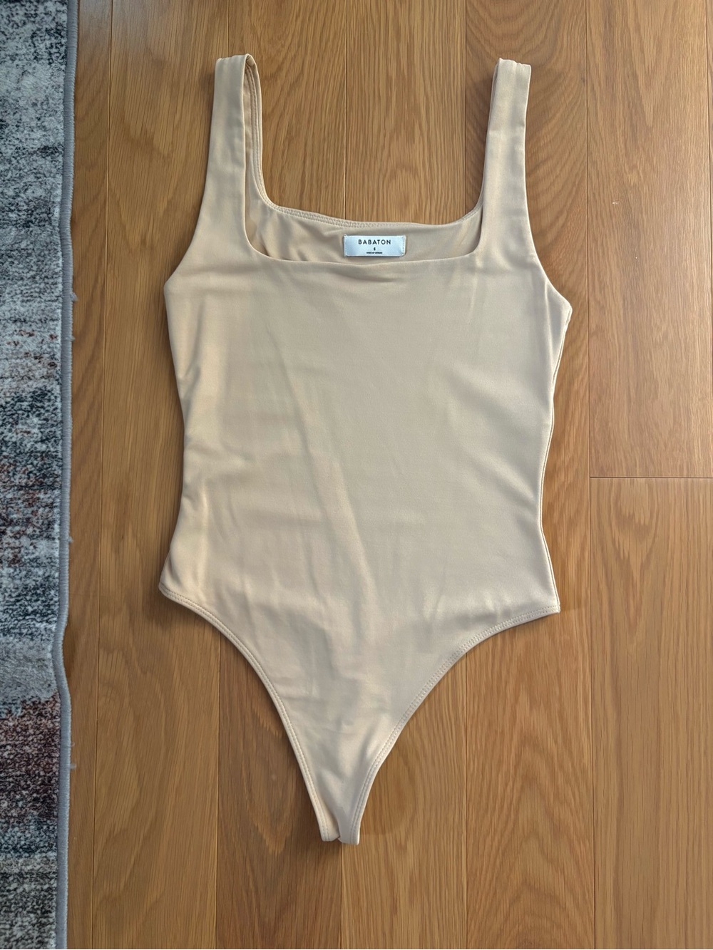 Aritzia Beige Contour Bodysuit
